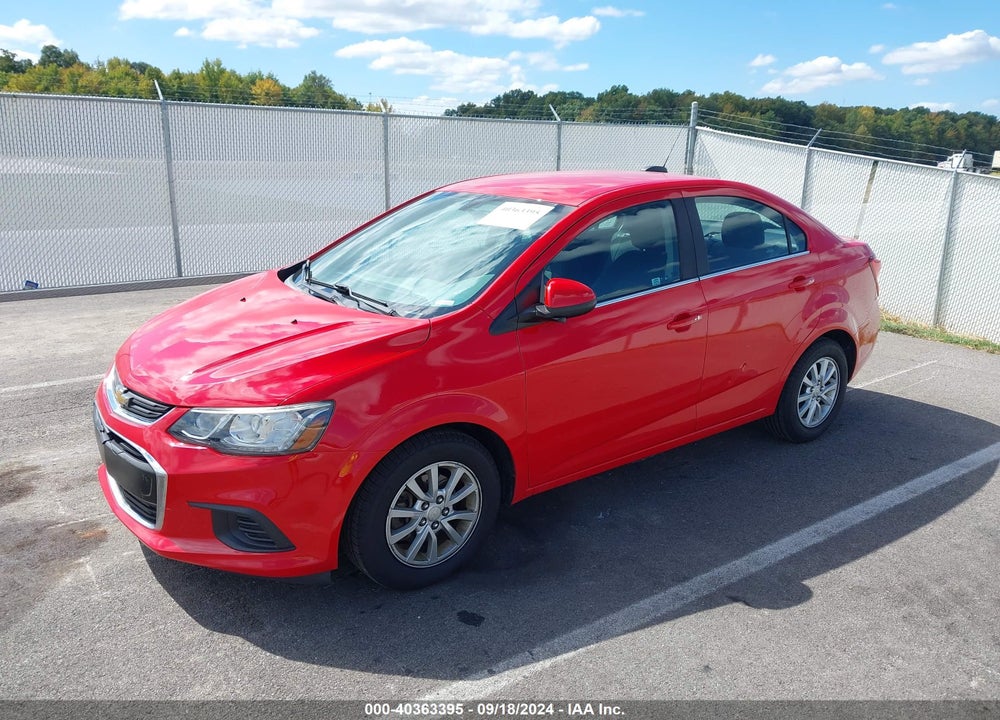 2017 CHEVROLET SONIC LT AUTO VIN: 1G1JD5SH9H4108378