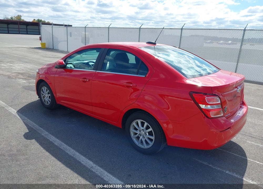 2017 CHEVROLET SONIC LT AUTO VIN: 1G1JD5SH9H4108378