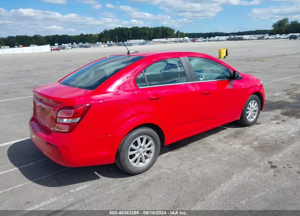 2017 CHEVROLET SONIC LT AUTO VIN: 1G1JD5SH9H4108378