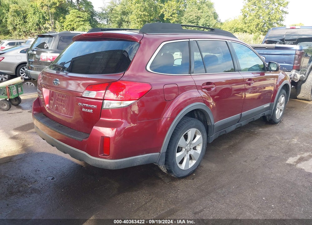2011 SUBARU OUTBACK 2.5I PREMIUM VIN: 4S4BRBCC9B3338039