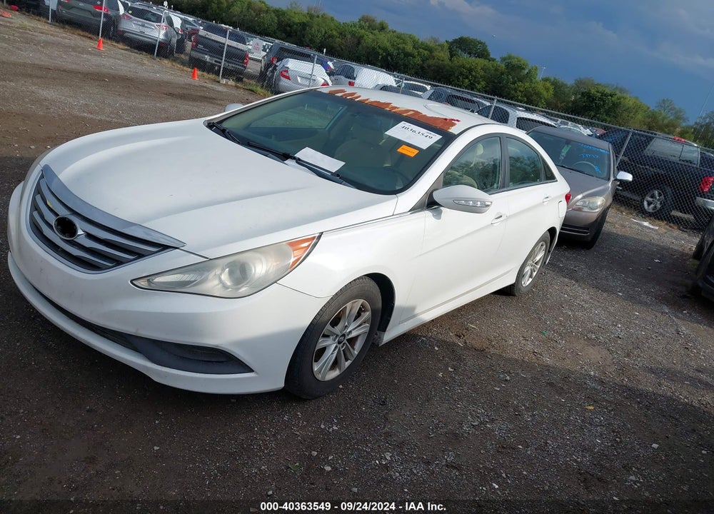 2014 HYUNDAI SONATA GLS VIN: 5NPEB4AC8EH920517