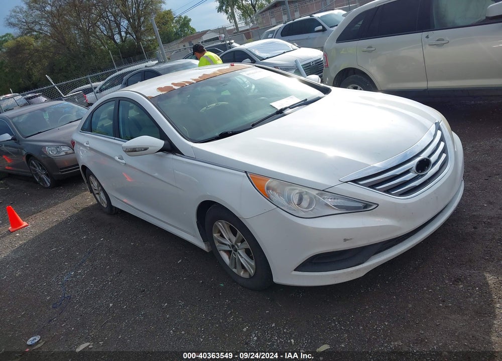 2014 HYUNDAI SONATA GLS VIN: 5NPEB4AC8EH920517