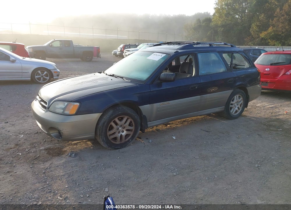 2000 SUBARU OUTBACK VIN: 4S3BH6752Y7636279