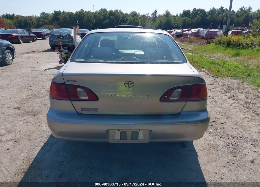 1999 TOYOTA COROLLA CE VIN: 2T1BR12EXXC226527