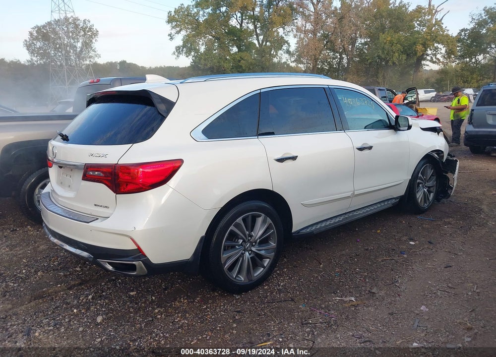 2017 ACURA MDX TECHNOLOGY PACKAGE VIN: 5FRYD4H51HB020719