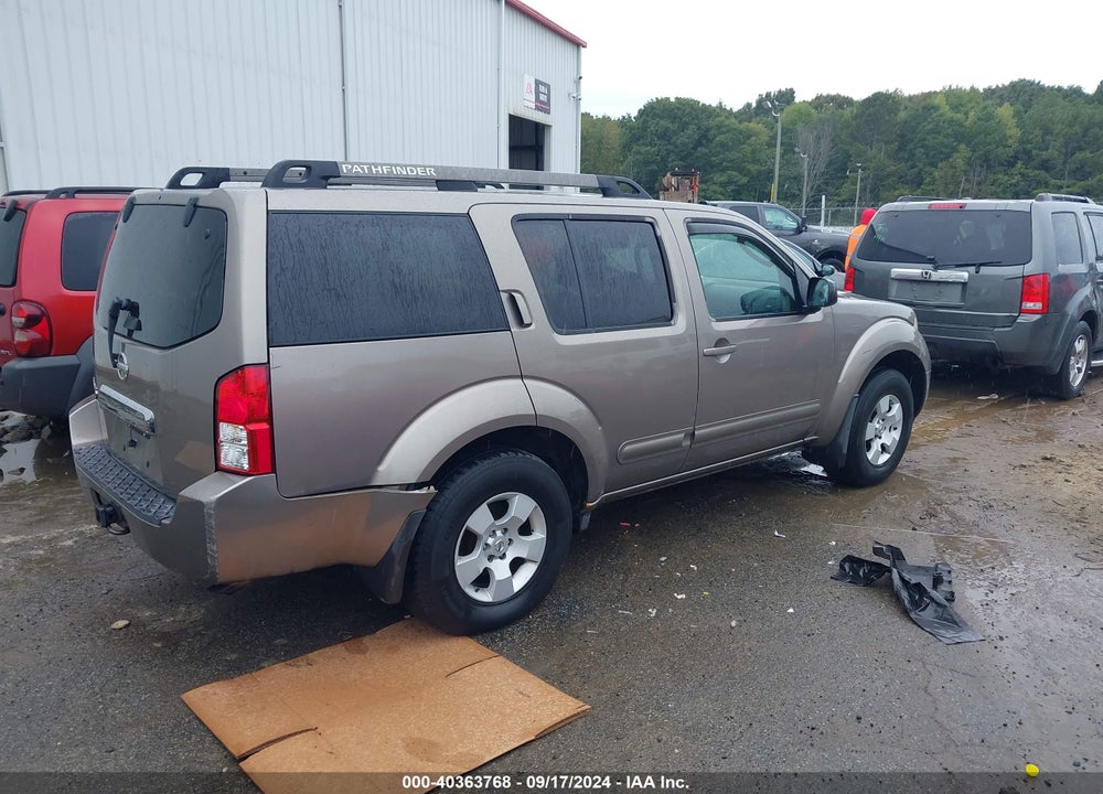 2005 NISSAN PATHFINDER XE VIN: 5N1AR18WX5C779157