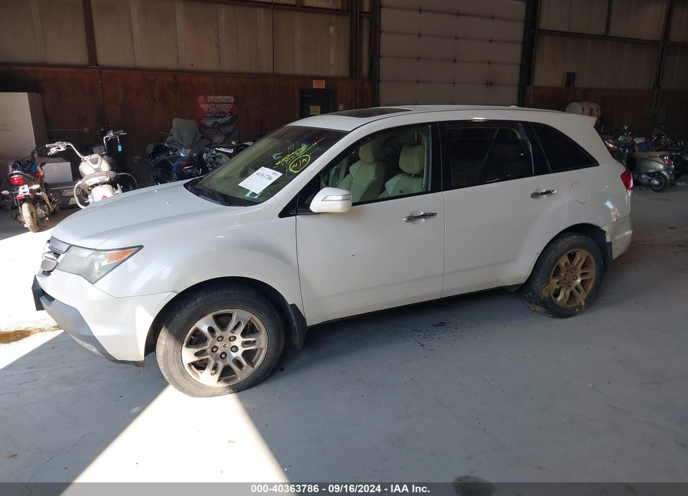 2008 ACURA MDX TECHNOLOGY PACKAGE VIN: 2HNYD28378H522062