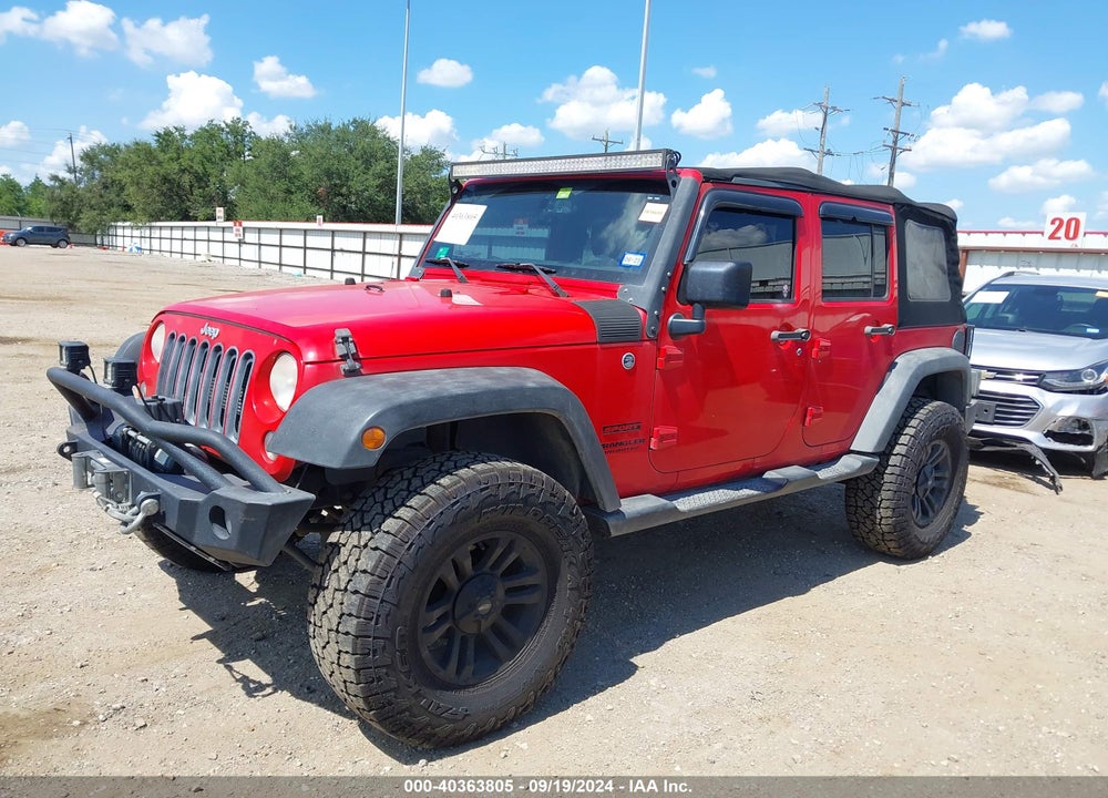 2014 JEEP WRANGLER UNLIMITED SPORT VIN: 1C4BJWDGXEL320061