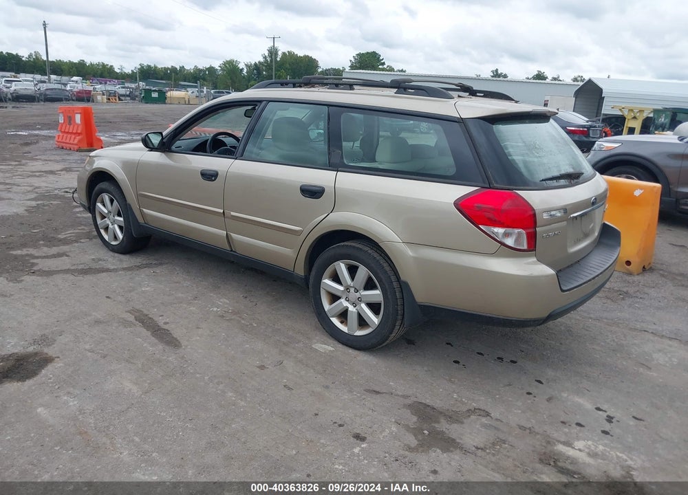 2009 SUBARU OUTBACK 2.5I VIN: 4S4BP61C597319345