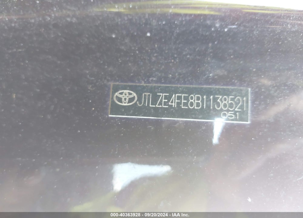 2011 SCION XB VIN: JTLZE4FE8B1138521