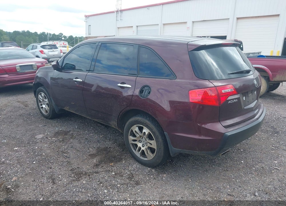 2009 ACURA MDX TECHNOLOGY PACKAGE VIN: 2HNYD28649H523262