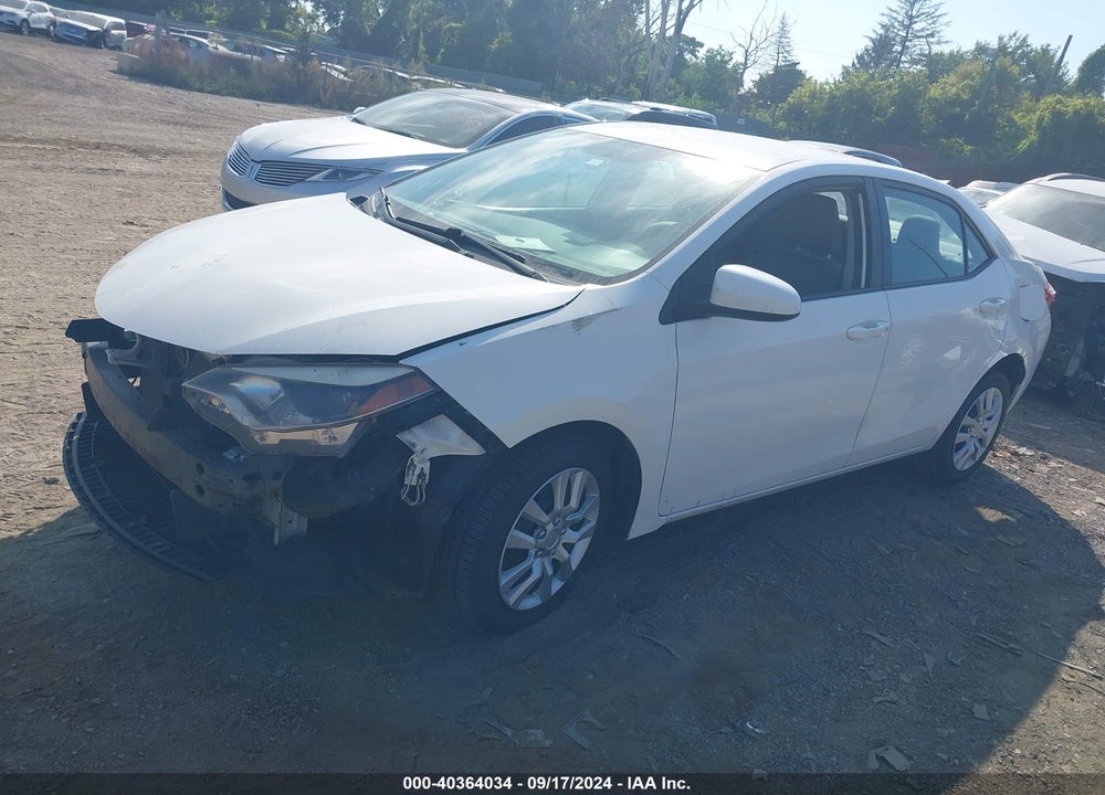 2015 TOYOTA COROLLA LE VIN: 5YFBURHE0FP226197
