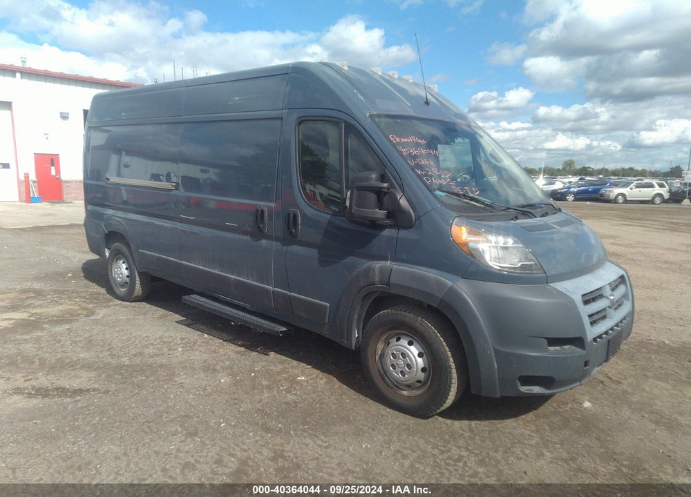 2018 RAM PROMASTER 2500 HIGH ROOF 159 WB VIN: 3C6TRVDG0JE161262