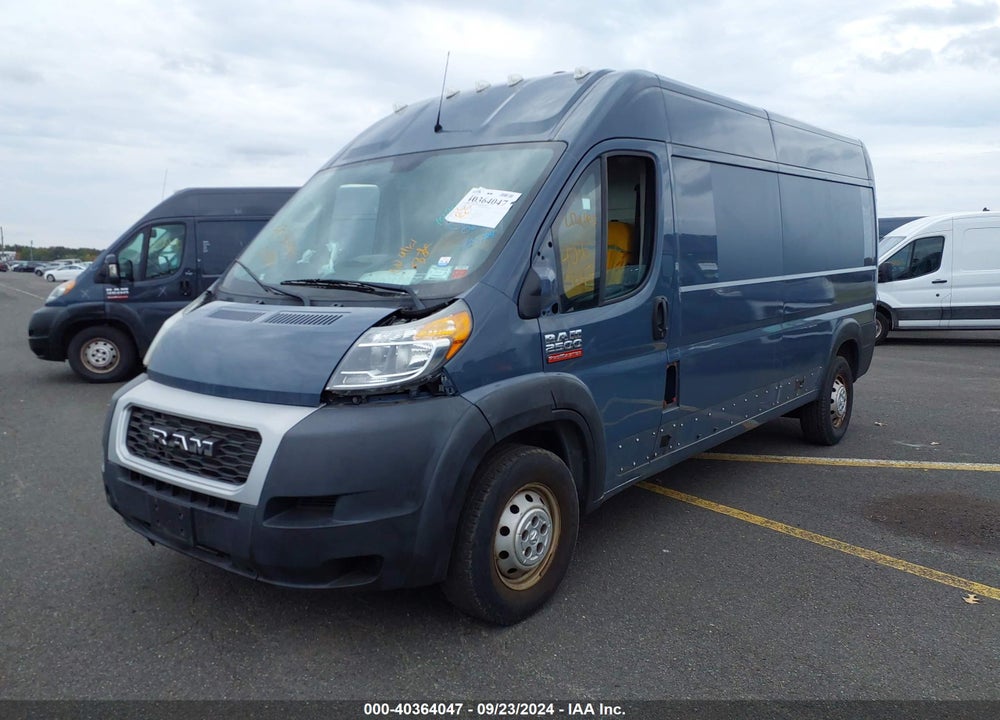 2019 RAM PROMASTER 2500 HIGH ROOF 159 WB VIN: 3C6TRVDG6KE520681