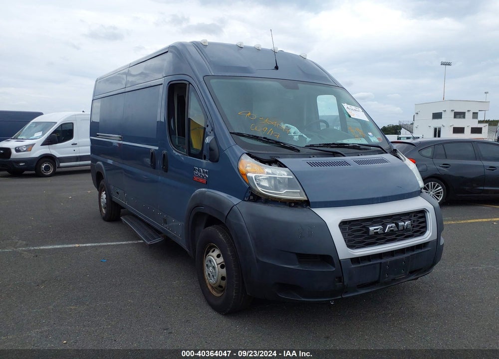 2019 RAM PROMASTER 2500 HIGH ROOF 159 WB VIN: 3C6TRVDG6KE520681