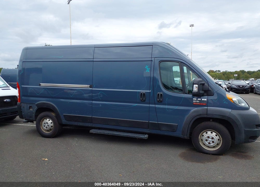 2019 RAM PROMASTER 2500 HIGH ROOF 159 WB VIN: 3C6TRVDG4KE521652
