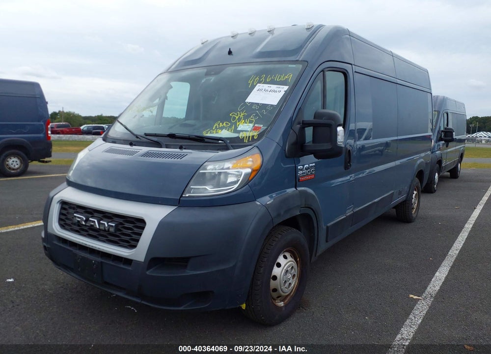 2019 RAM PROMASTER 2500 HIGH ROOF 159 WB VIN: 3C6TRVDG3KE518080