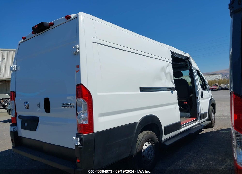 2023 RAM PROMASTER 3500 CARGO VAN HIGH ROOF 159 WB EXT VIN: 3C6MRVJG8PE512808