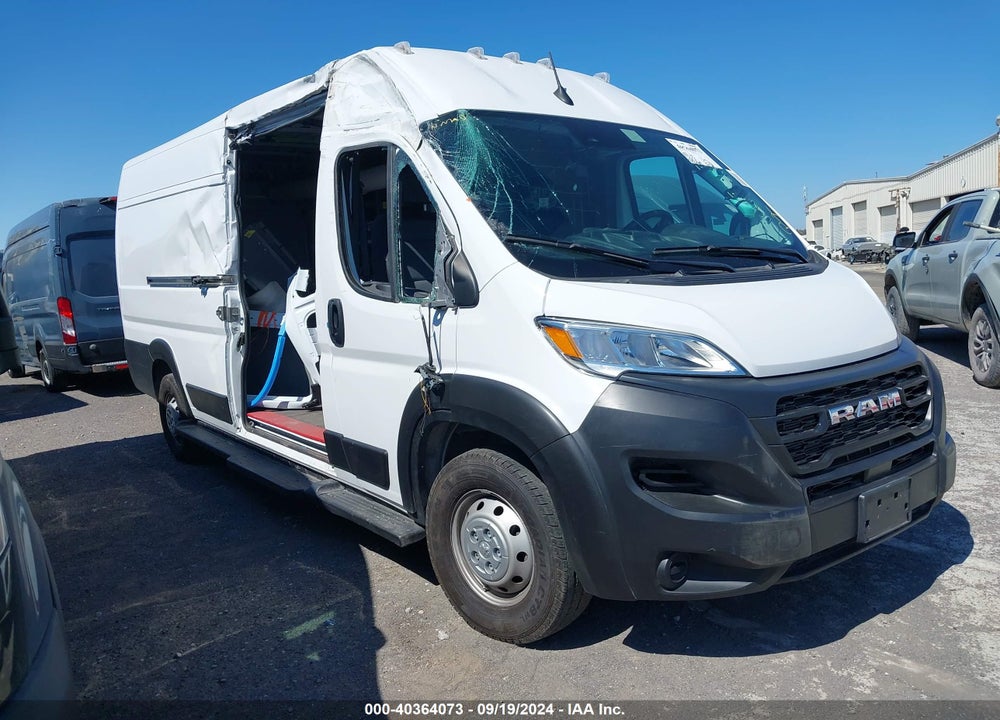 2023 RAM PROMASTER 3500 CARGO VAN HIGH ROOF 159 WB EXT VIN: 3C6MRVJG8PE512808