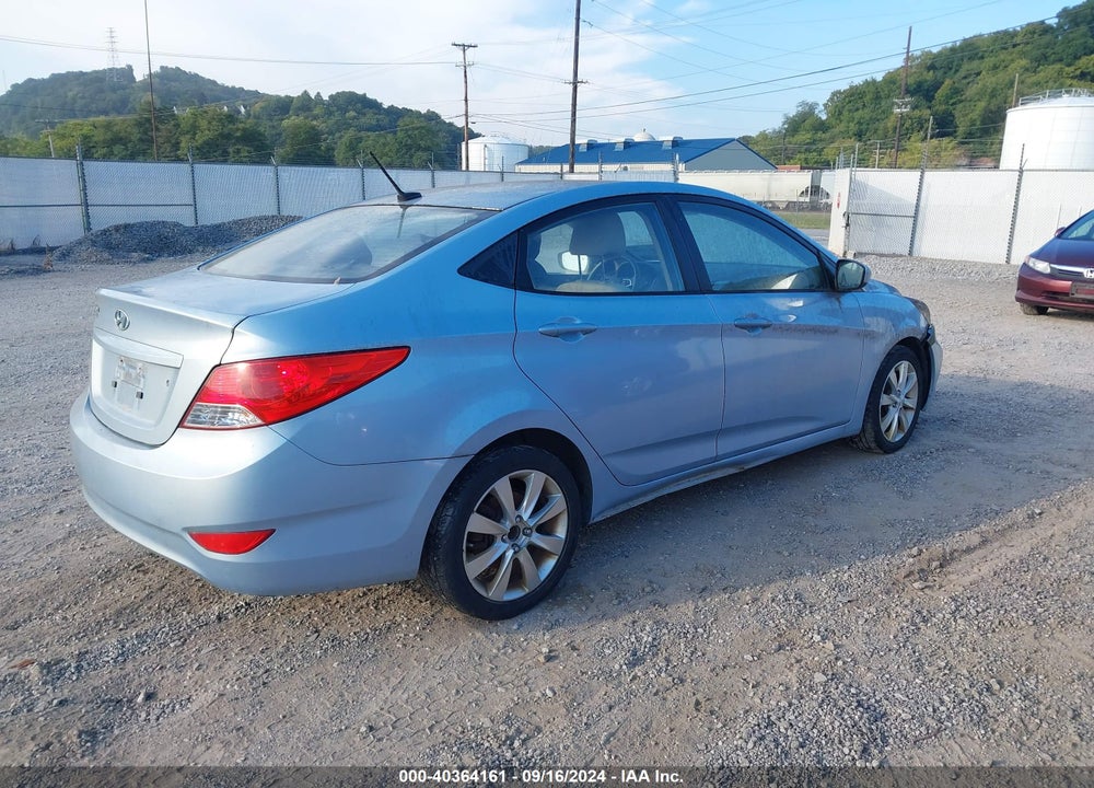 2012 HYUNDAI ACCENT GLS VIN: KMHCU4AE6CU035864