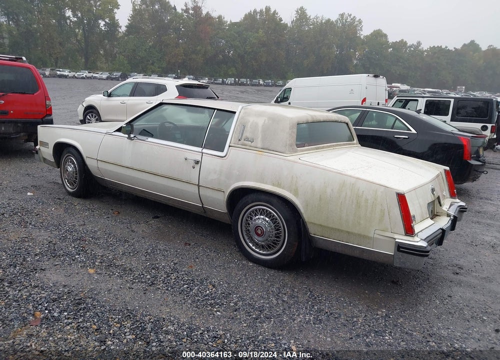 1985 CADILLAC ELDORADO VIN: 1G6EL5787FE608277