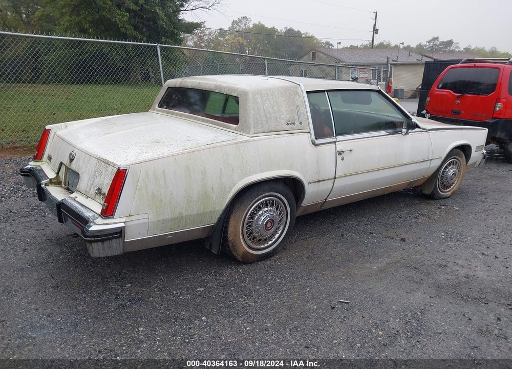 1985 CADILLAC ELDORADO VIN: 1G6EL5787FE608277