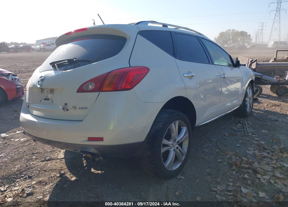 2010 NISSAN MURANO LE VIN: JN8AZ1MW2AW121968