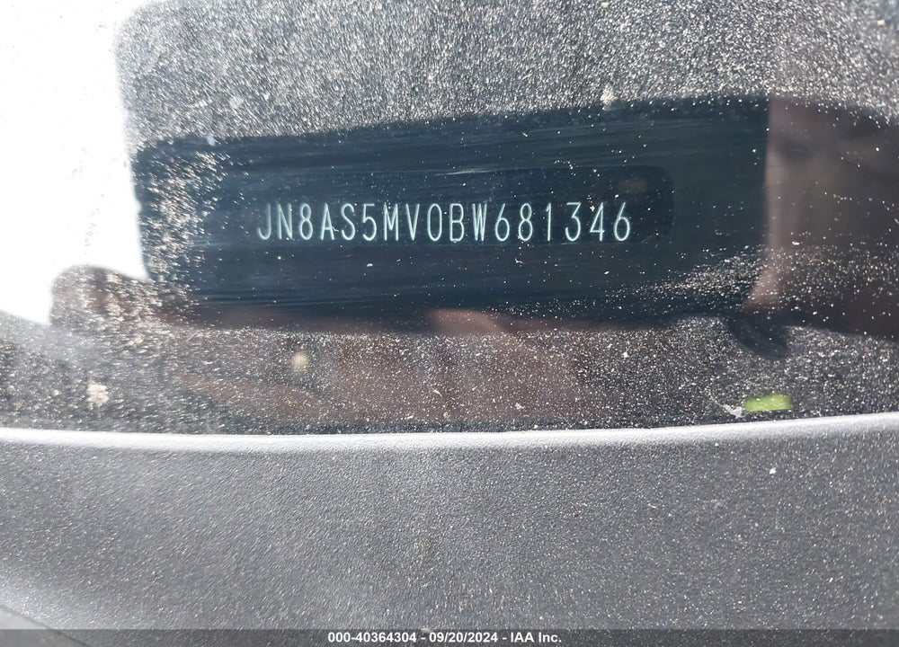 2011 NISSAN ROGUE SV VIN: JN8AS5MV0BW681346