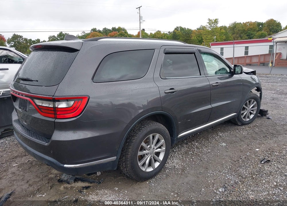 2016 DODGE DURANGO SXT VIN: 1C4RDJAG4GC468206