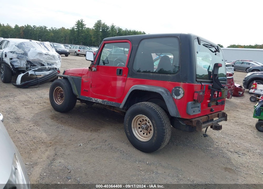 1999 JEEP WRANGLER SPORT VIN: 1J4FY19S6XP452222