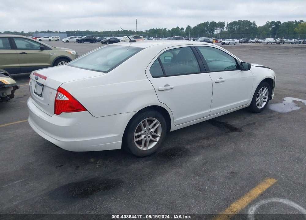 2010 FORD FUSION S VIN: 3FAHP0GA0AR381997
