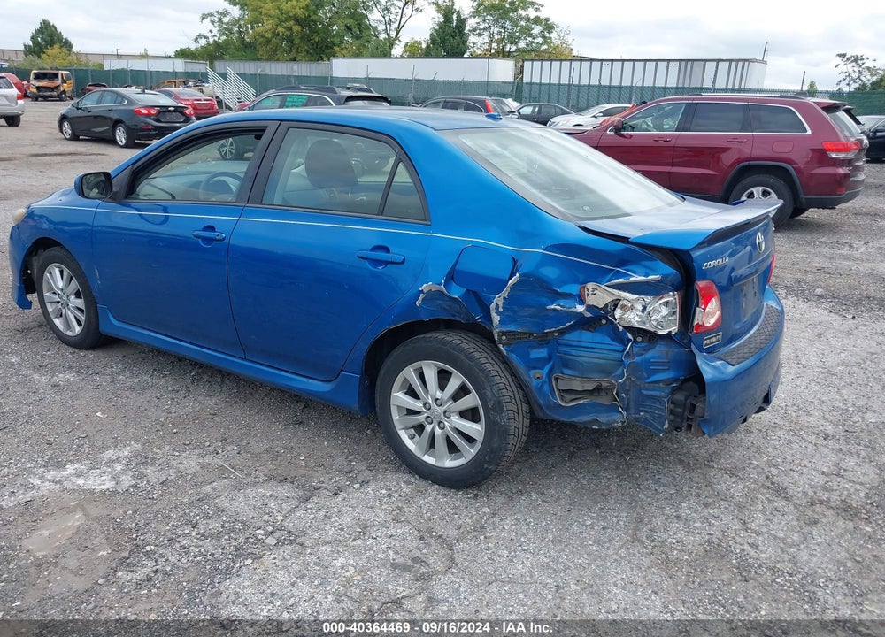 2009 TOYOTA COROLLA S VIN: 2T1BU40E99C030312