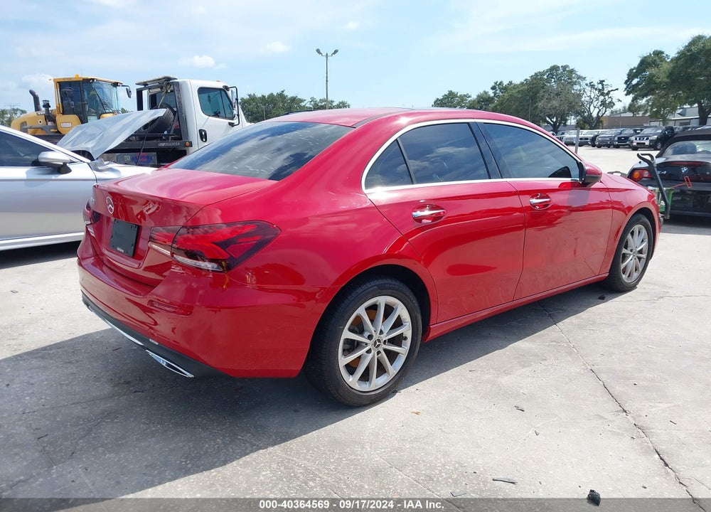 2020 MERCEDES-BENZ A 220 VIN: WDD3G4EB4LW041605