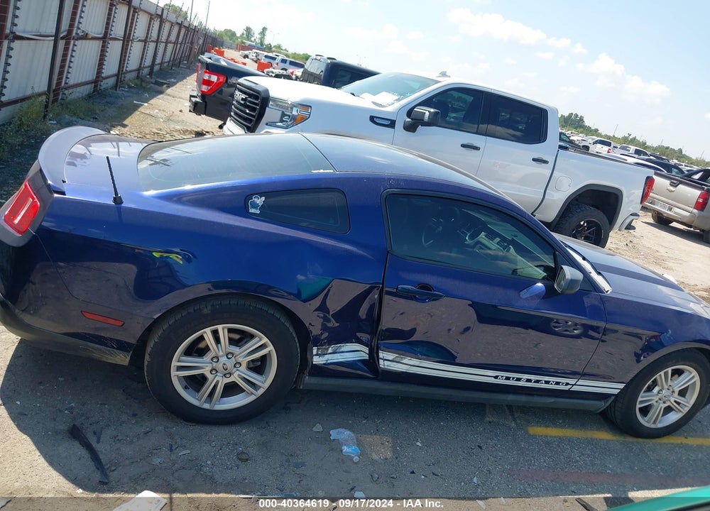 2012 FORD MUSTANG V6 VIN: 1ZVBP8AMXC5280650
