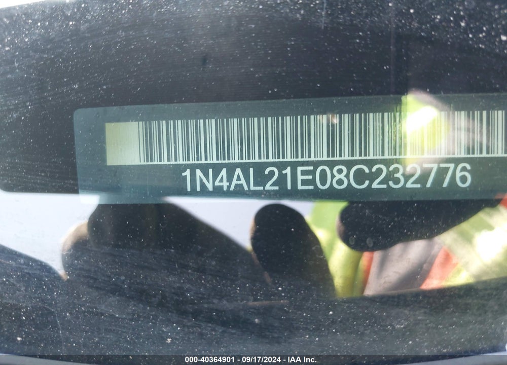 2008 NISSAN ALTIMA 2.5 S VIN: 1N4AL21E08C232776