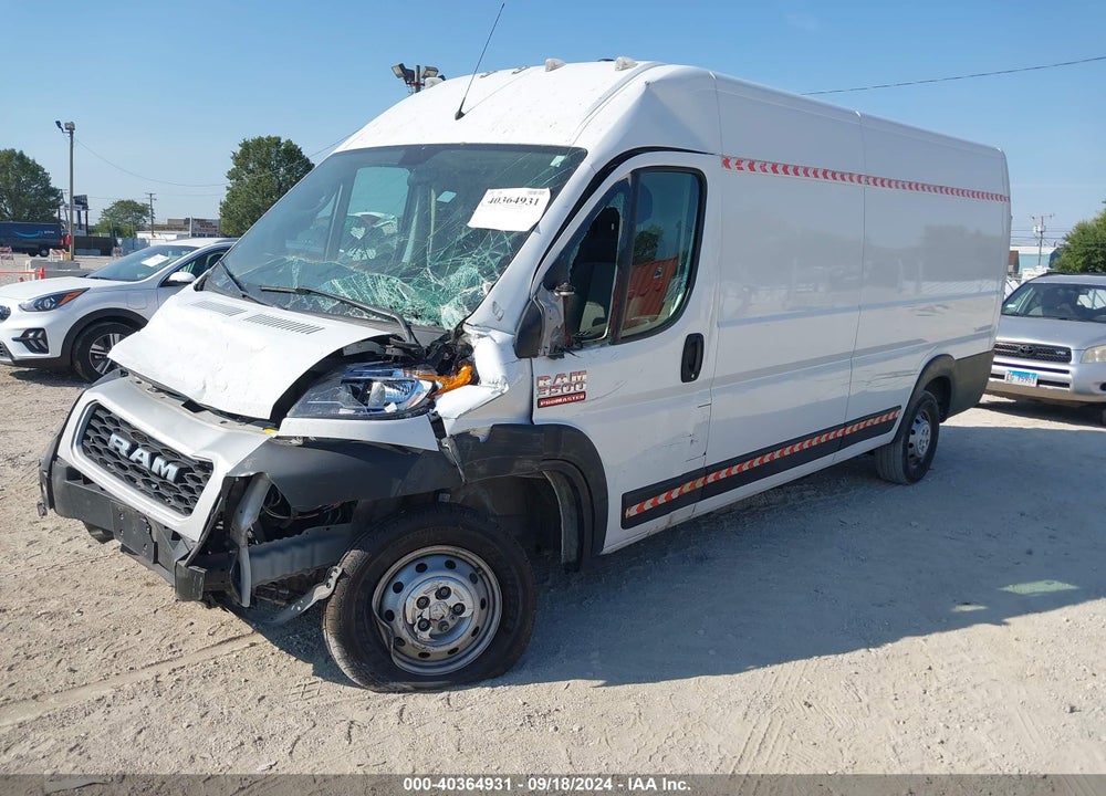 2020 RAM PROMASTER 3500 CARGO VAN HIGH ROOF 159 WB EXT VIN: 3C6URVJG2LE137900