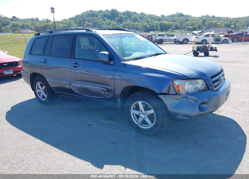 2005 TOYOTA HIGHLANDER V6 VIN: JTEEP21A450124649