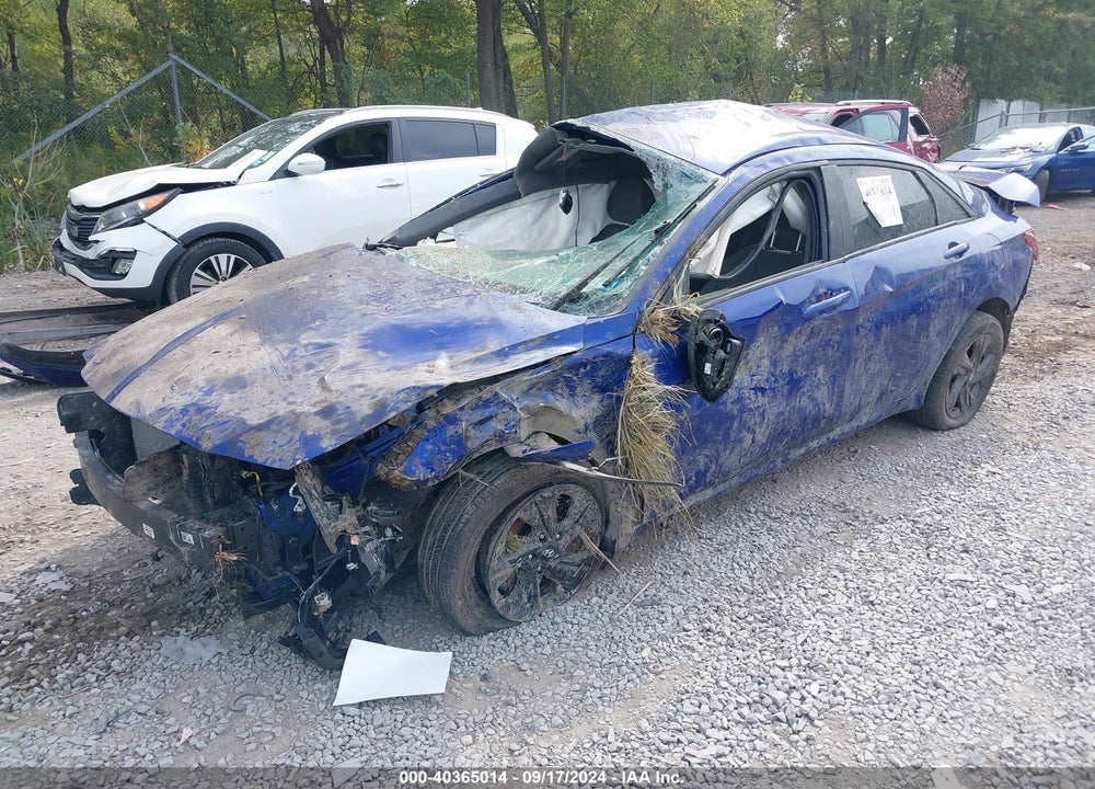 2022 HYUNDAI ELANTRA SEL VIN: KMHLM4AG7NU244793