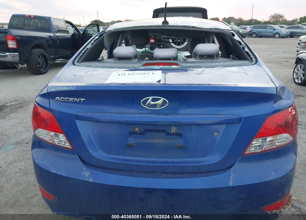 2013 HYUNDAI ACCENT GLS VIN: KMHCT4AE7DU525427