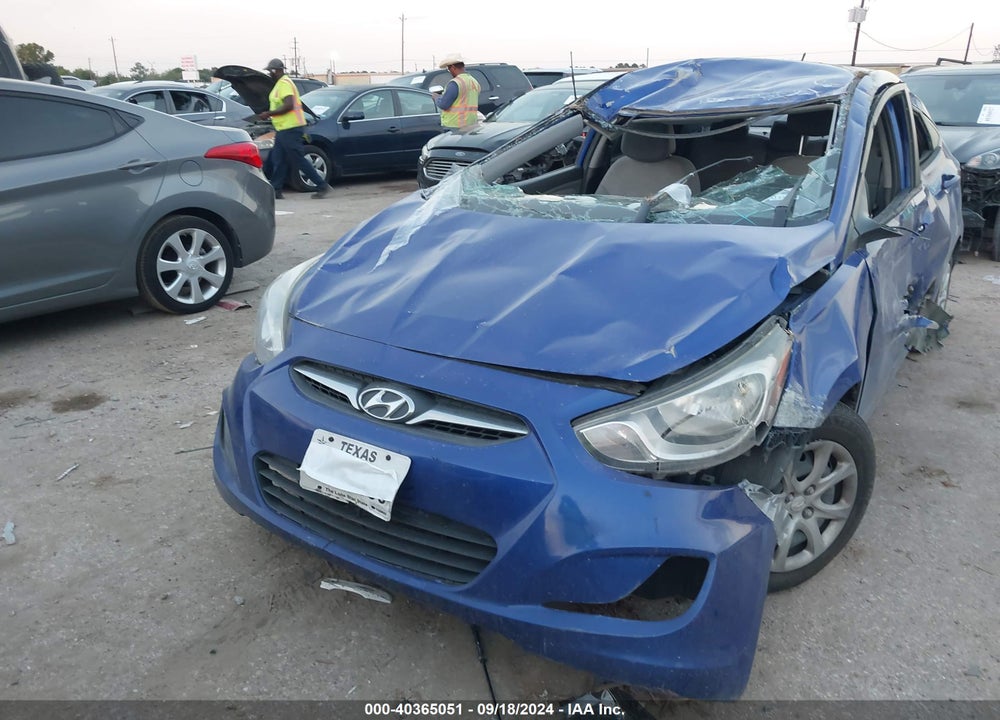 2013 HYUNDAI ACCENT GLS VIN: KMHCT4AE7DU525427