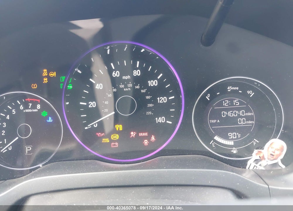 2019 HONDA HR-V SPORT VIN: 3CZRU6H10KG734626
