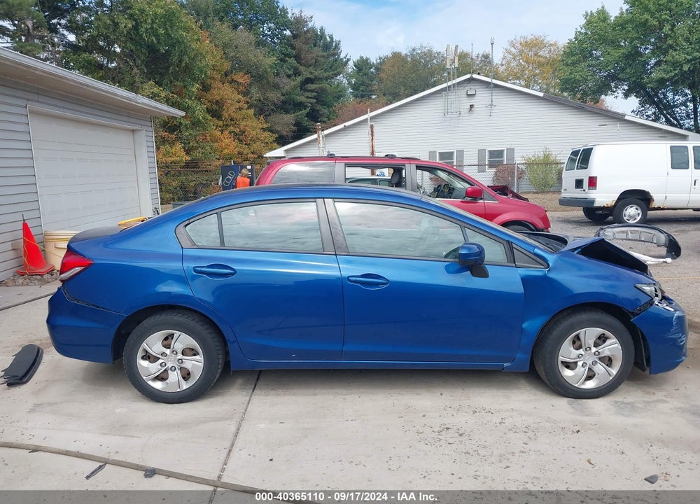 2014 HONDA CIVIC LX VIN: 19XFB2F53EE007123