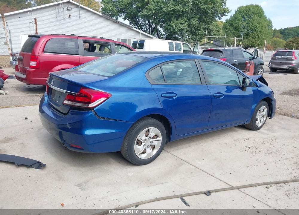 2014 HONDA CIVIC LX VIN: 19XFB2F53EE007123