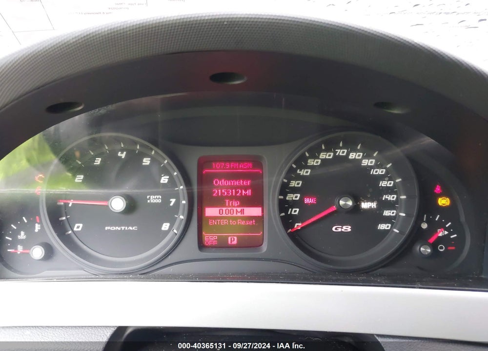 2008 PONTIAC G8 VIN: 6G2ER57718L138420