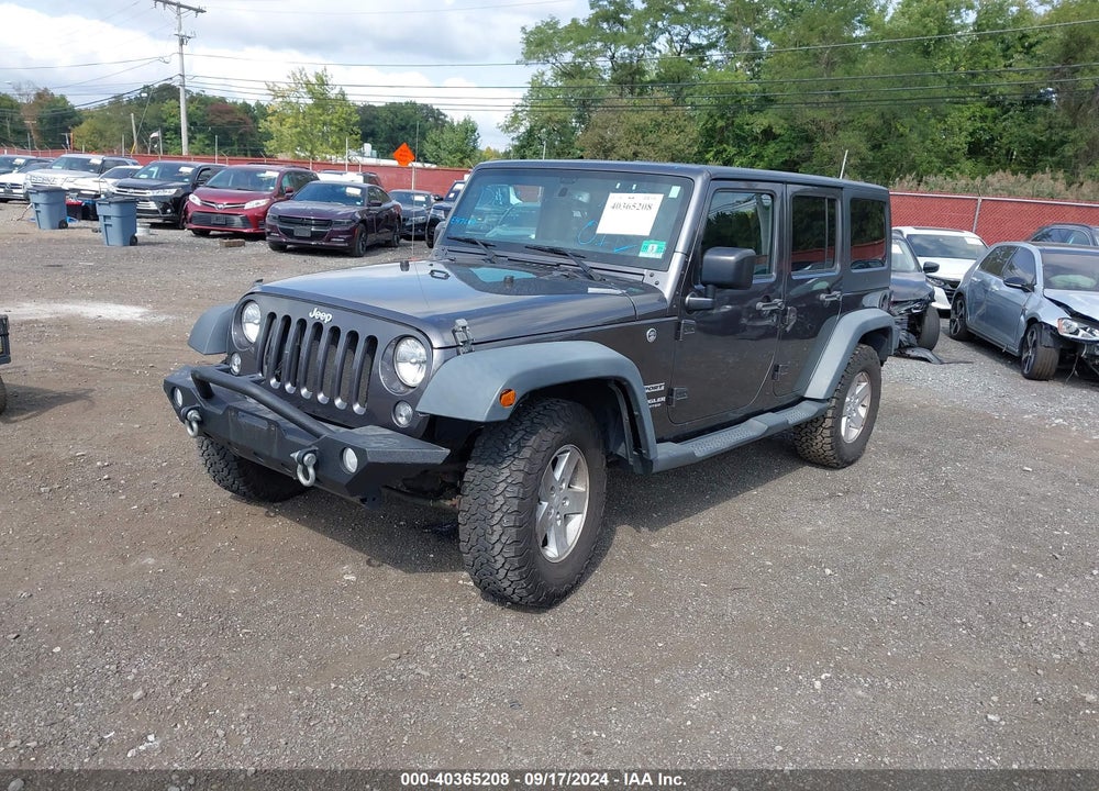 2016 JEEP WRANGLER UNLIMITED SPORT VIN: 1C4BJWDG3GL234125