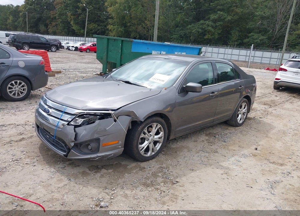 2012 FORD FUSION SE VIN: 3FAHP0HAXCR190881