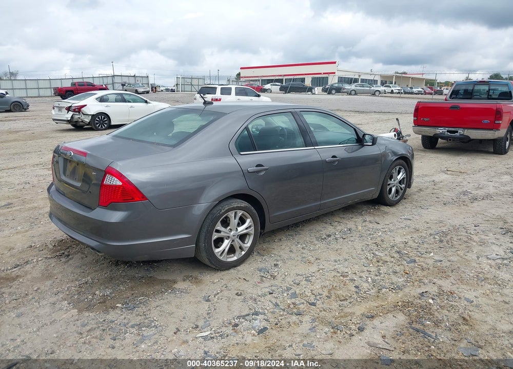 2012 FORD FUSION SE VIN: 3FAHP0HAXCR190881