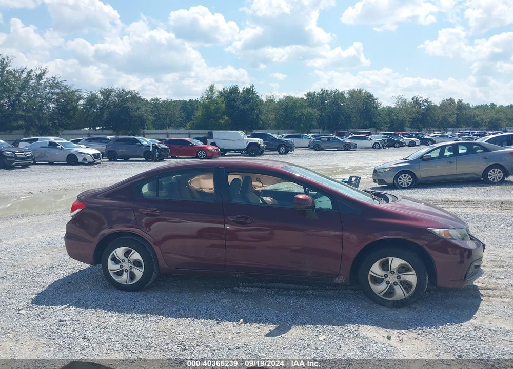 2013 HONDA CIVIC LX VIN: 19XFB2F58DE273560