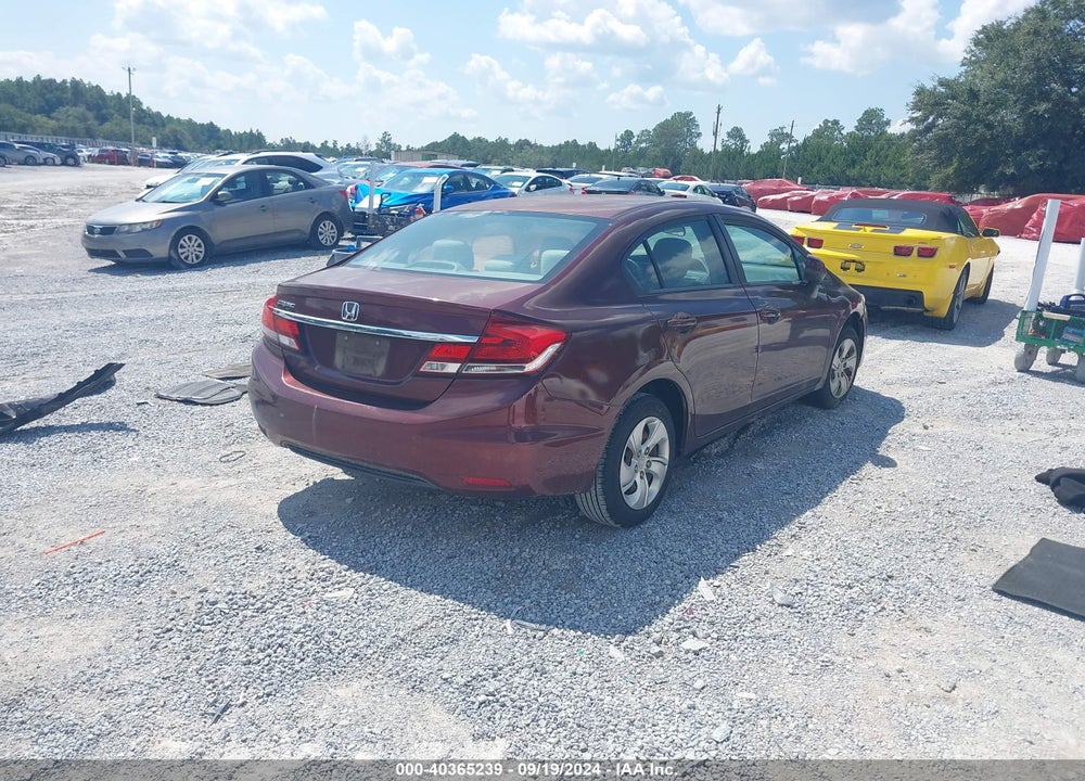 2013 HONDA CIVIC LX VIN: 19XFB2F58DE273560