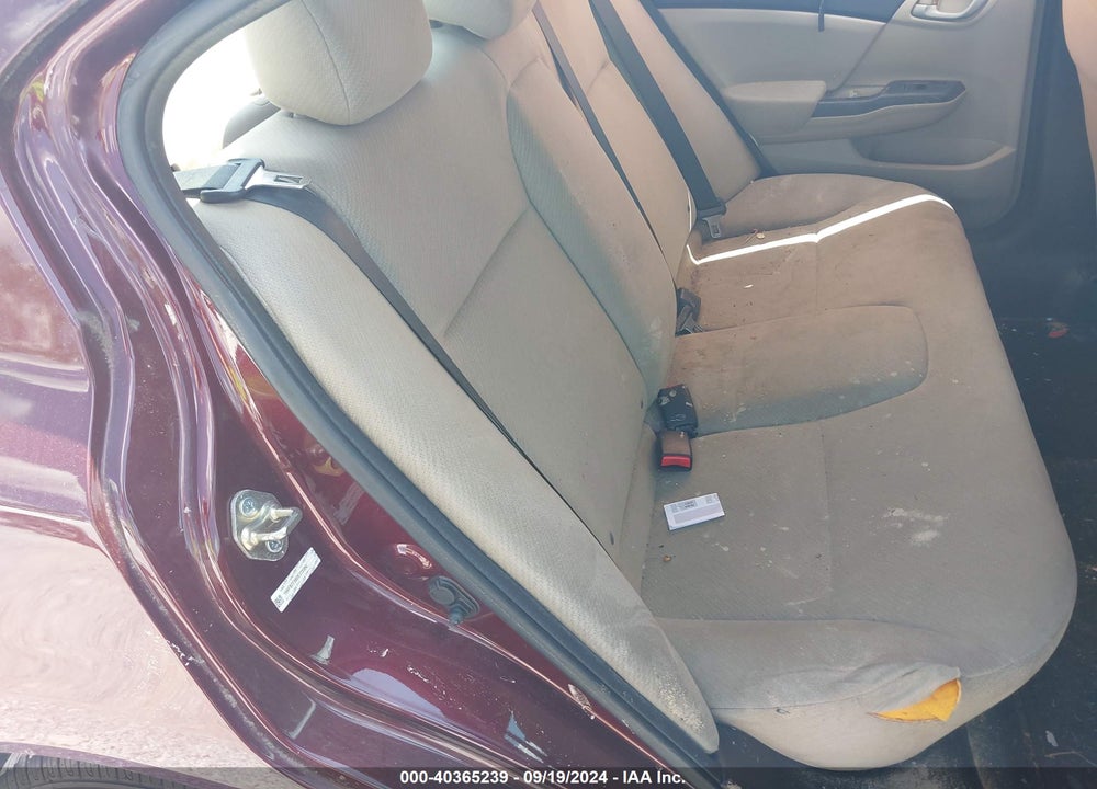 2013 HONDA CIVIC LX VIN: 19XFB2F58DE273560